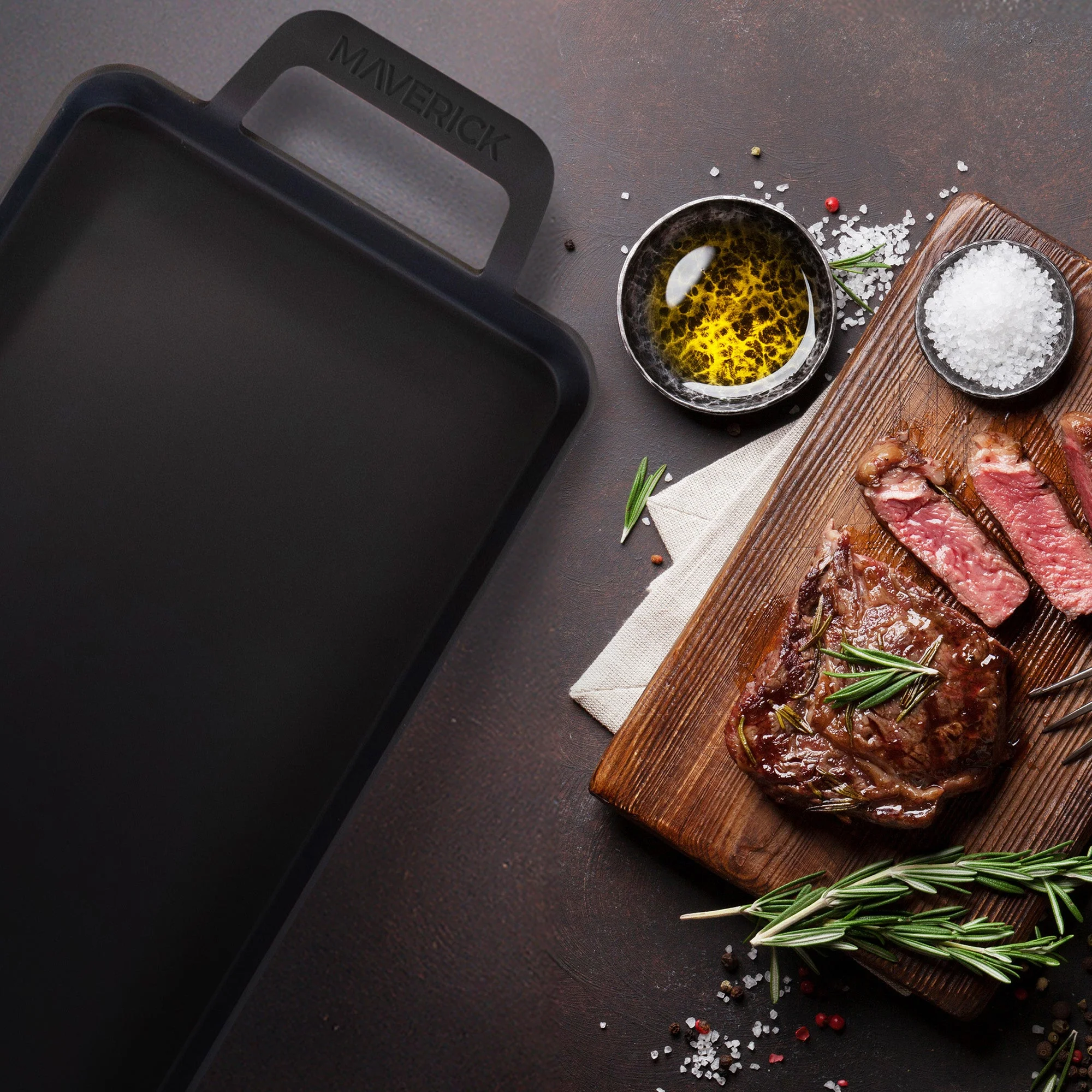22-Inch Preseasoned Carbon Steel Griddle - Image 8