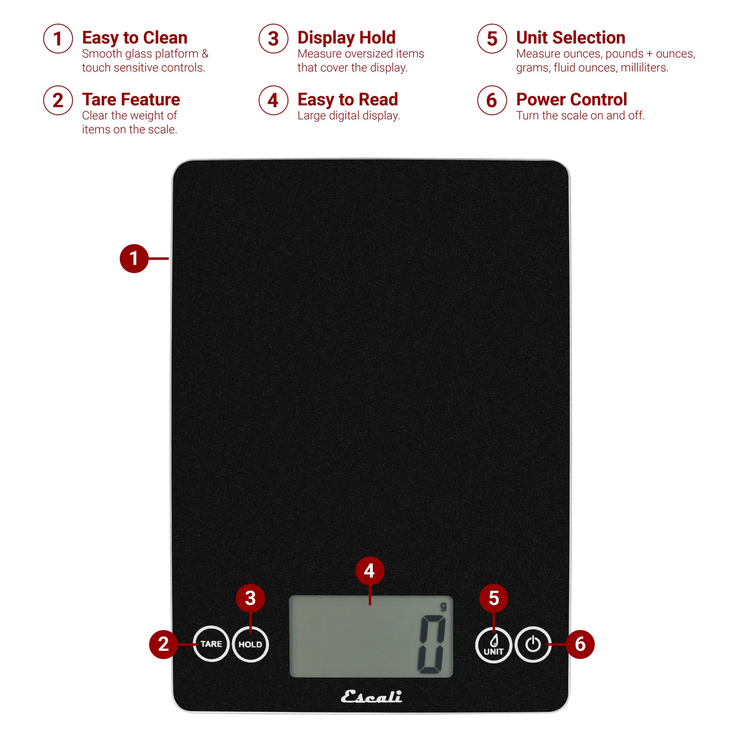 Arti Glass Kitchen Scale - Image 2