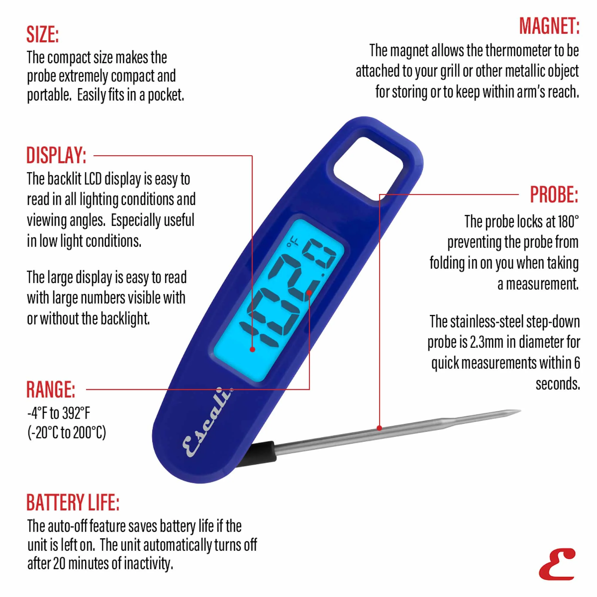 Compact Folding Digital Thermometer - Image 11