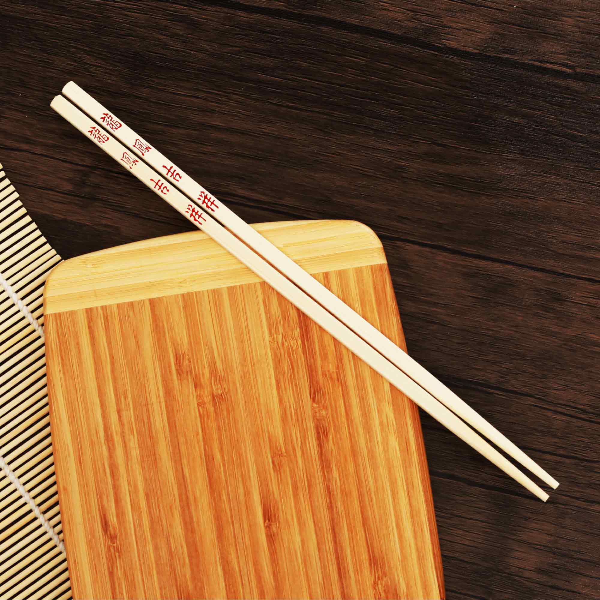 Reusable Bamboo Chopsticks Set, 10 Pair - Image 5