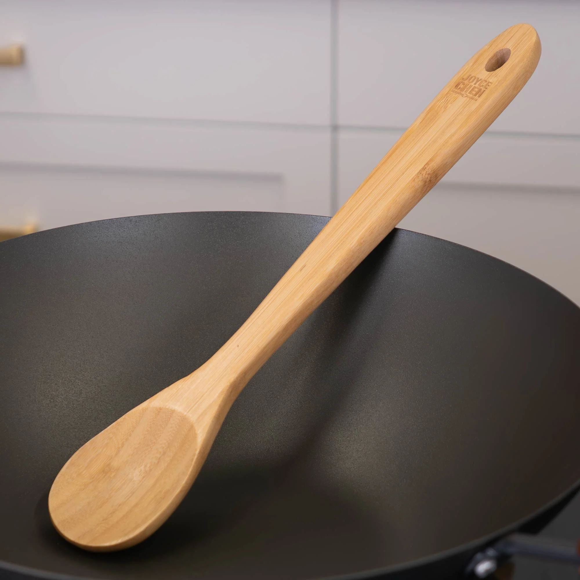 Burnished Bamboo Mixing Spoon, 15-Inch - Image 6