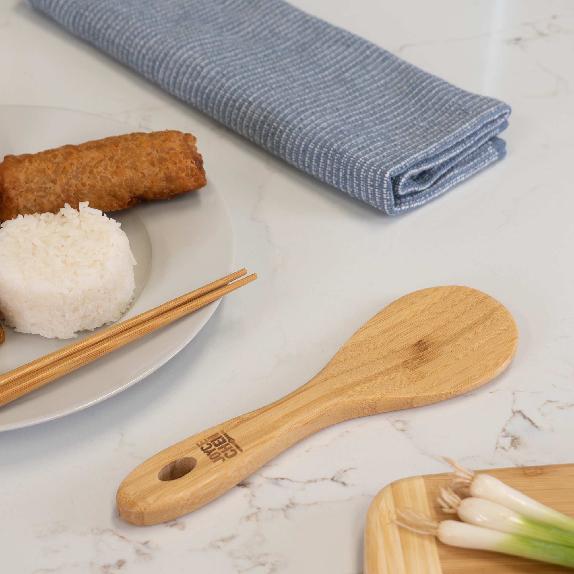 Burnished Bamboo Rice Paddle, 9-Inch - Image 5