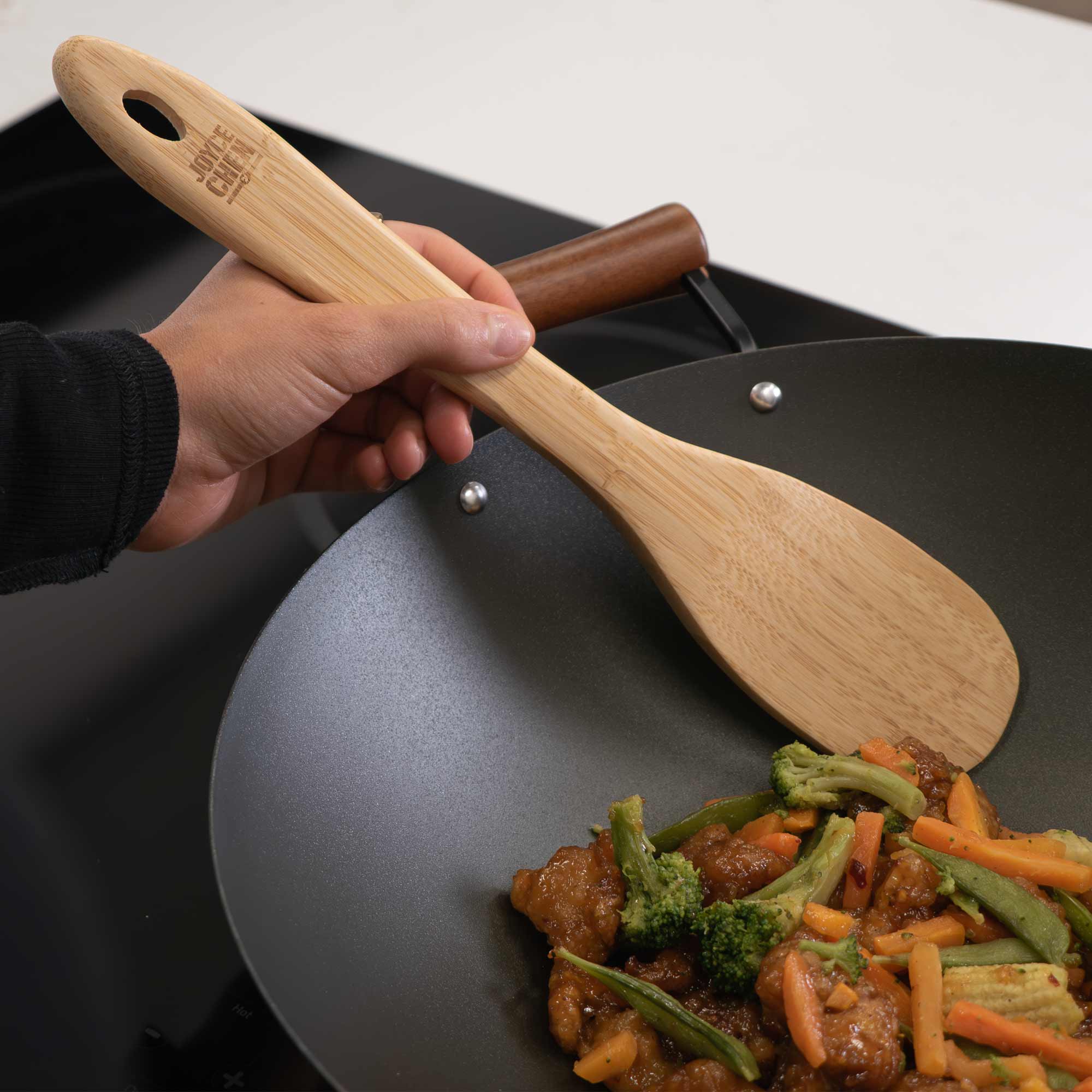 All-Purpose Burnished Bamboo Spatula, 13-Inch - Image 3