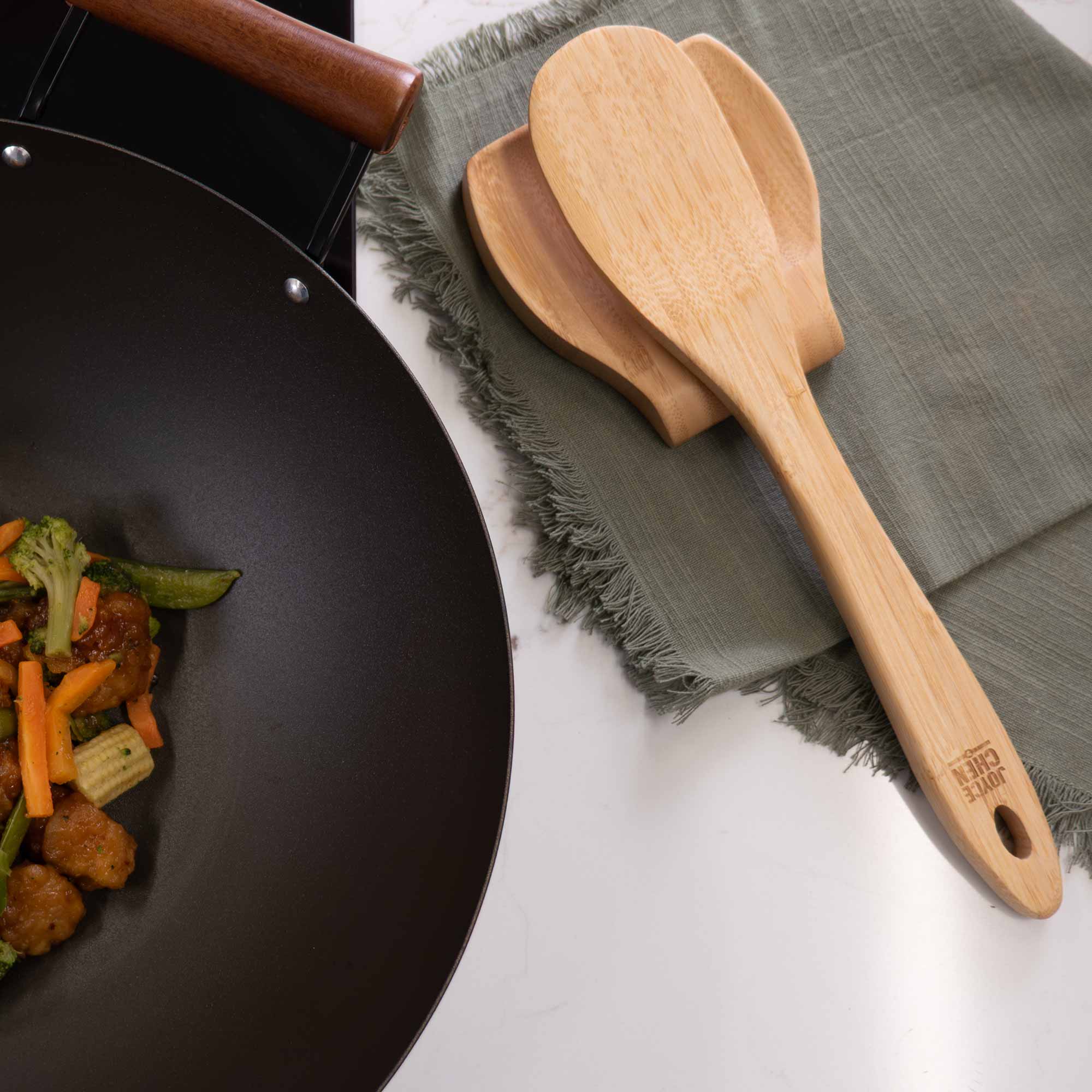 All-Purpose Burnished Bamboo Spatula, 13-Inch - Image 4