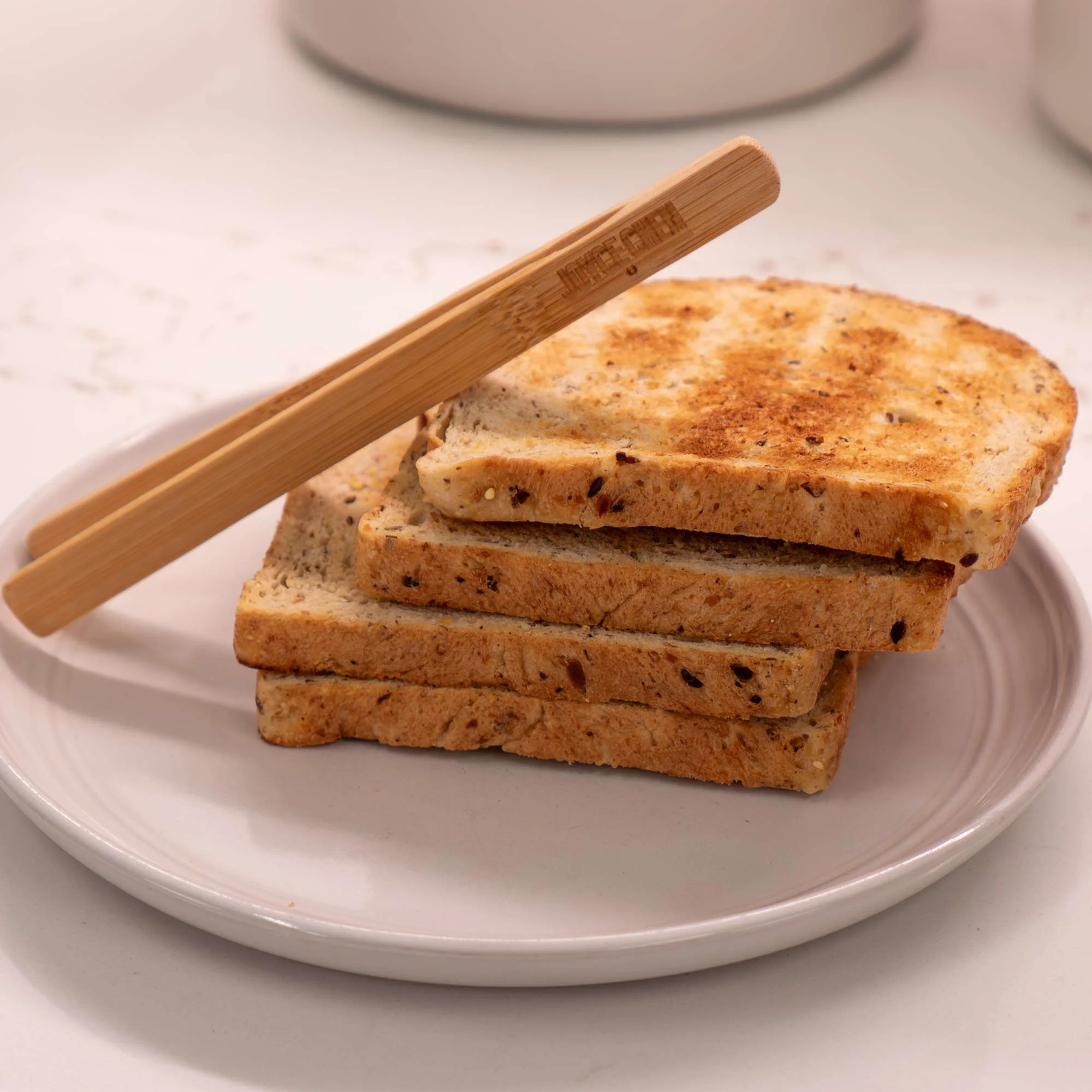 Burnished Bamboo Toaster Tongs, 6.5 Inch - Image 3