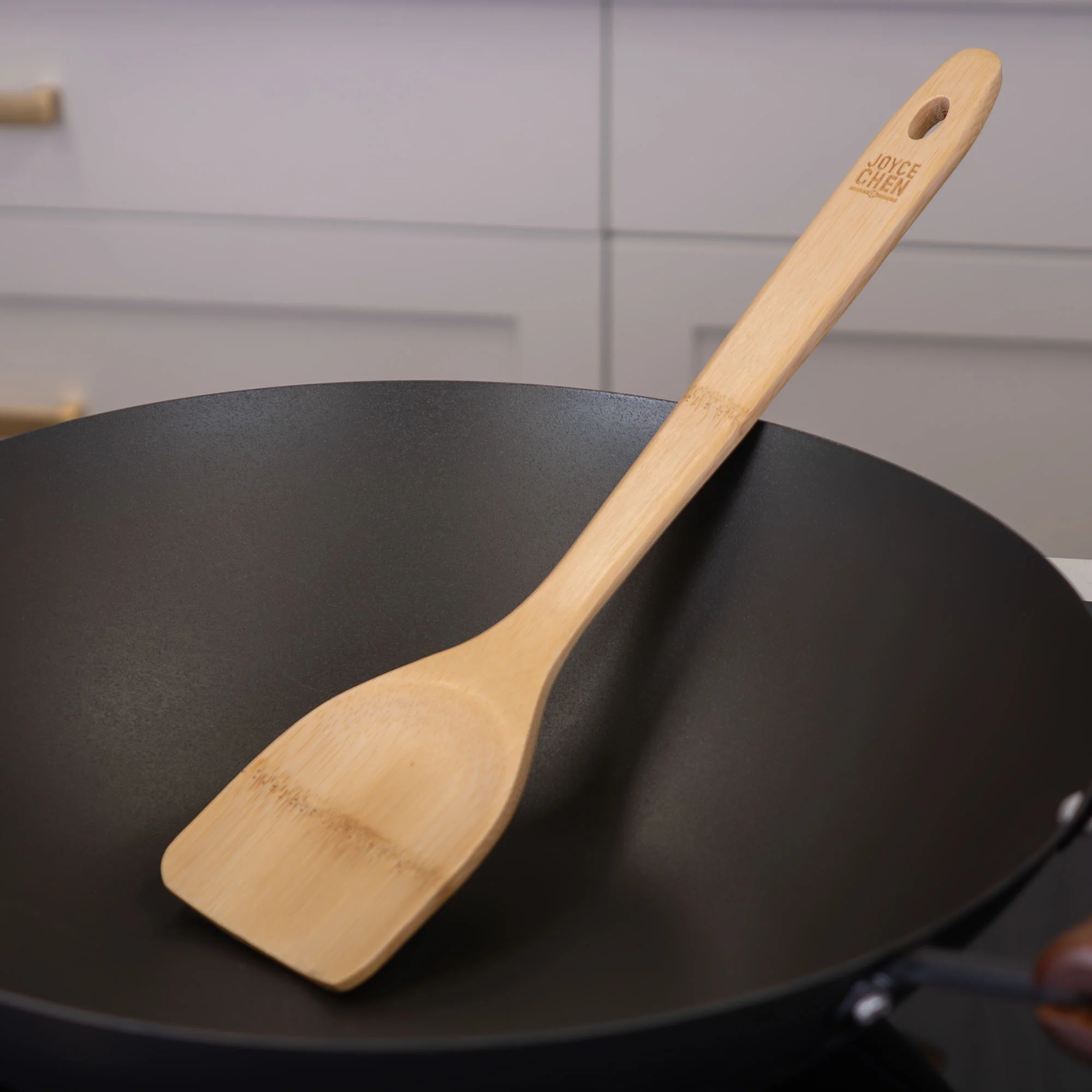 Burnished Bamboo Stir Fry Spatula, 14-Inch - Image 6