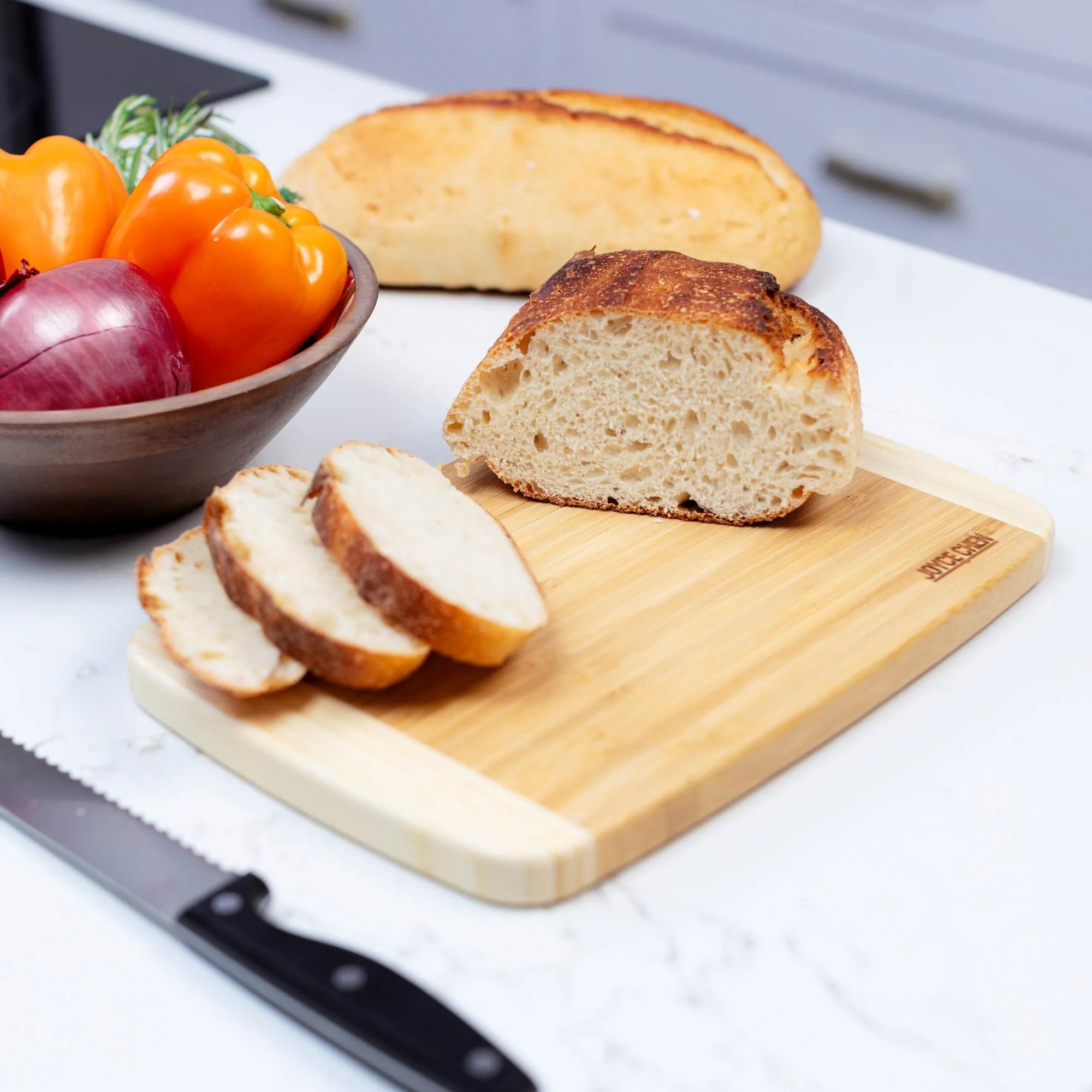 Large Burnished Bamboo Cutting Board, 10x15-Inch - Image 3