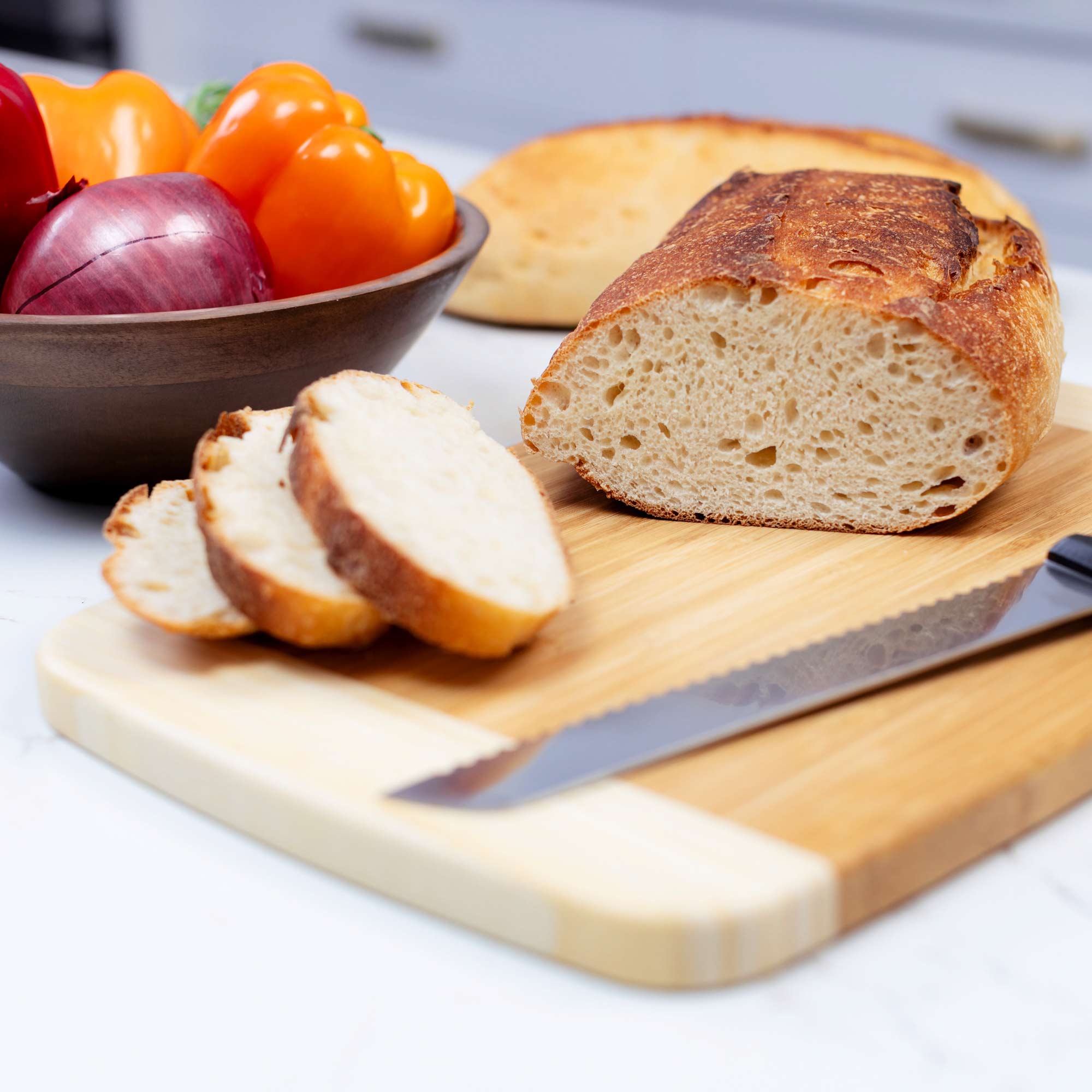 Extra Large Burnished Bamboo Cutting Board, 12x18-Inch - Image 5