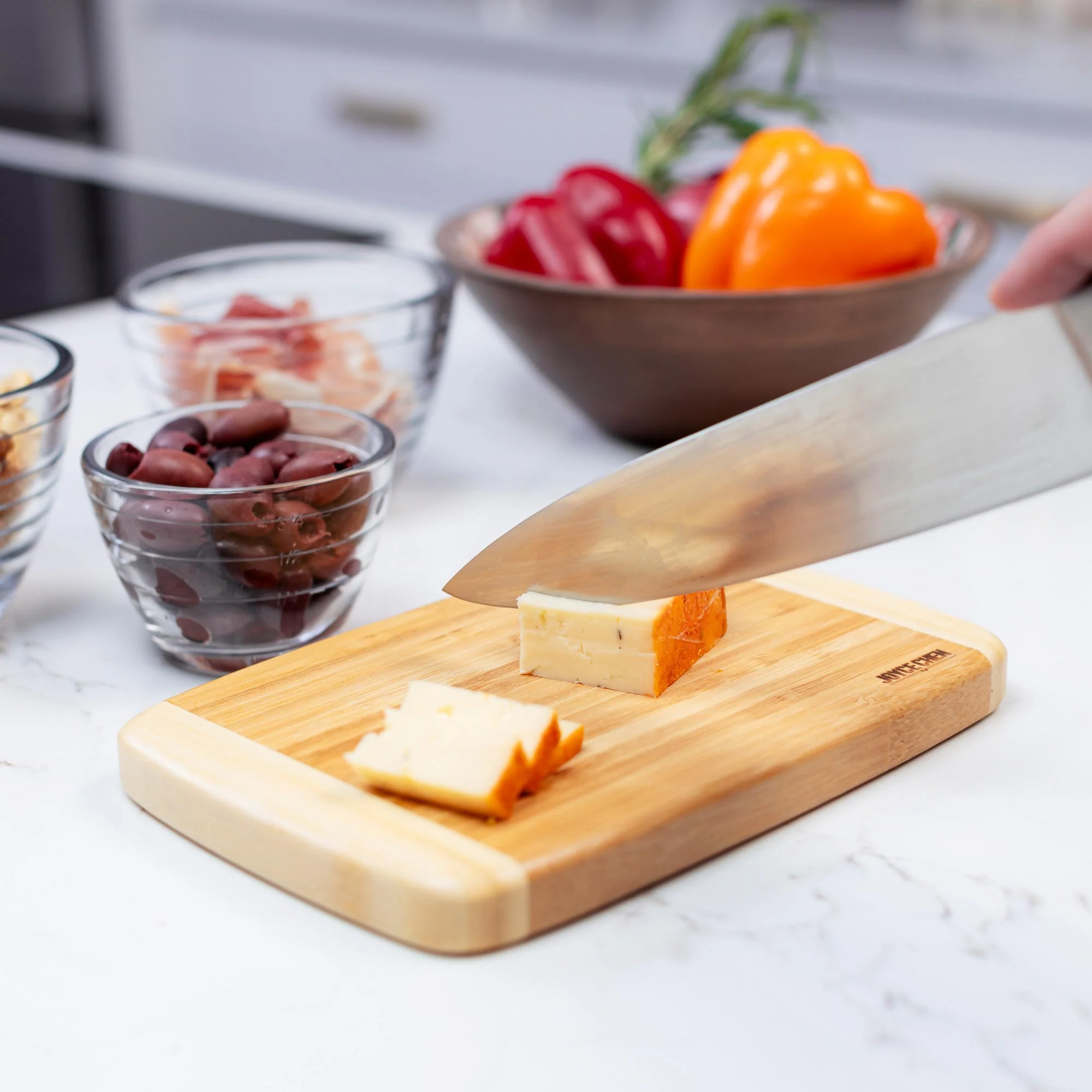 Burnished Bamboo Cutting Board Set, 3 pack - Image 3