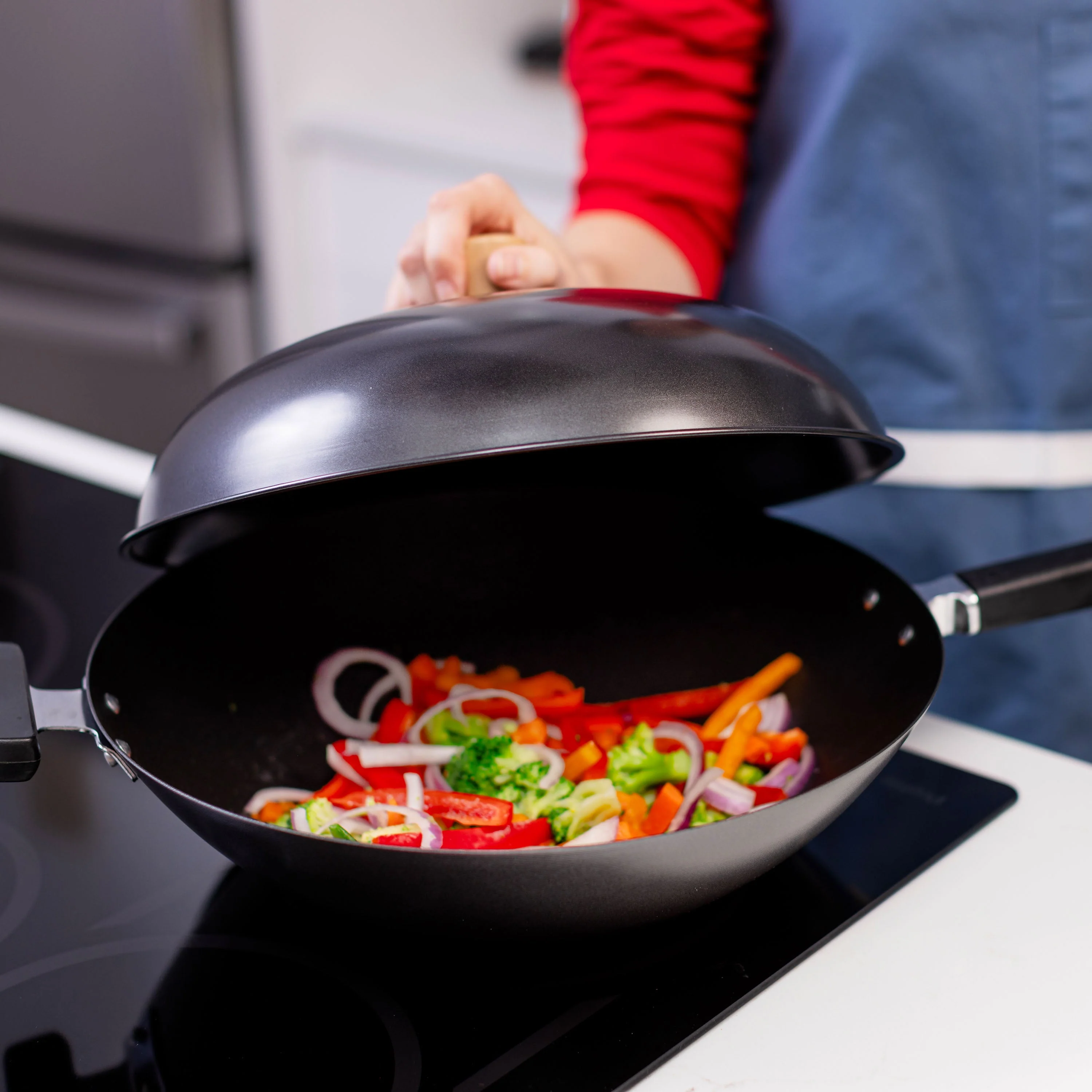 Professional Series Nonstick 14" Wok Bundle, 5 piece - Image 8