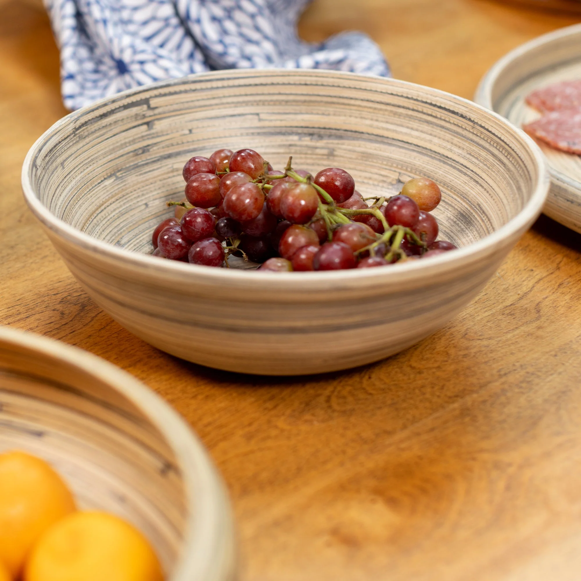 Lexa Bamboo 3-Piece Bowl Set, 12, 10, 8 Inch - Image 17