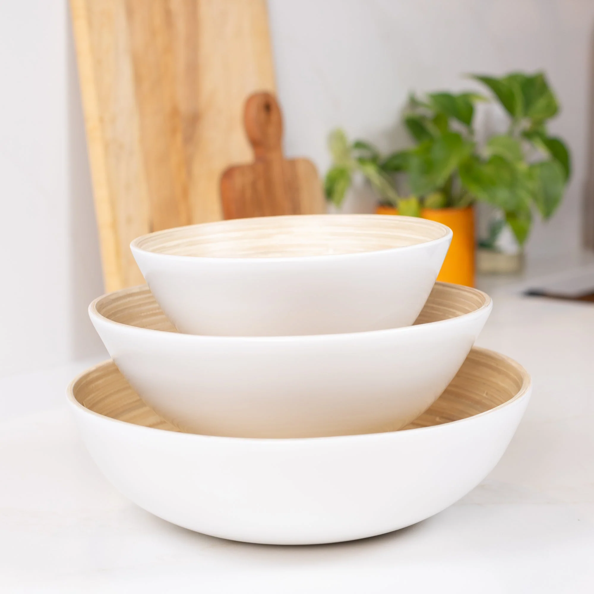 Lexa Bamboo 3-Piece Bowl Set, 12, 10, 8 Inch - Image 29