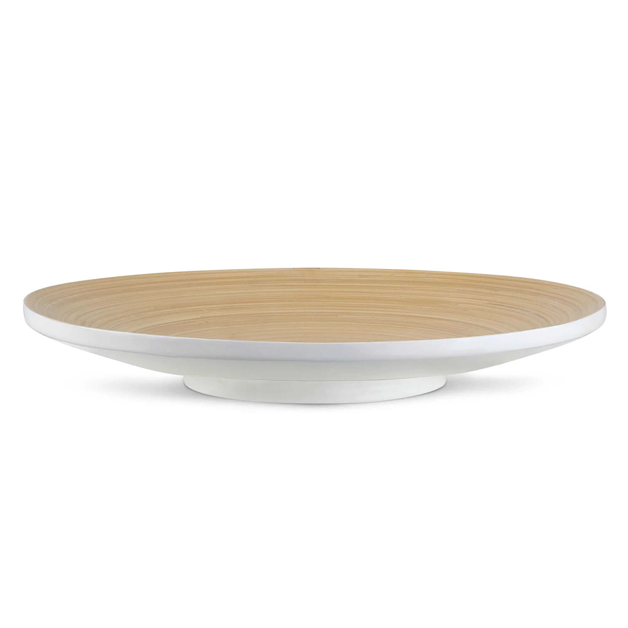 Lexa Bamboo Footed Plate, 12 Inch - Image 13