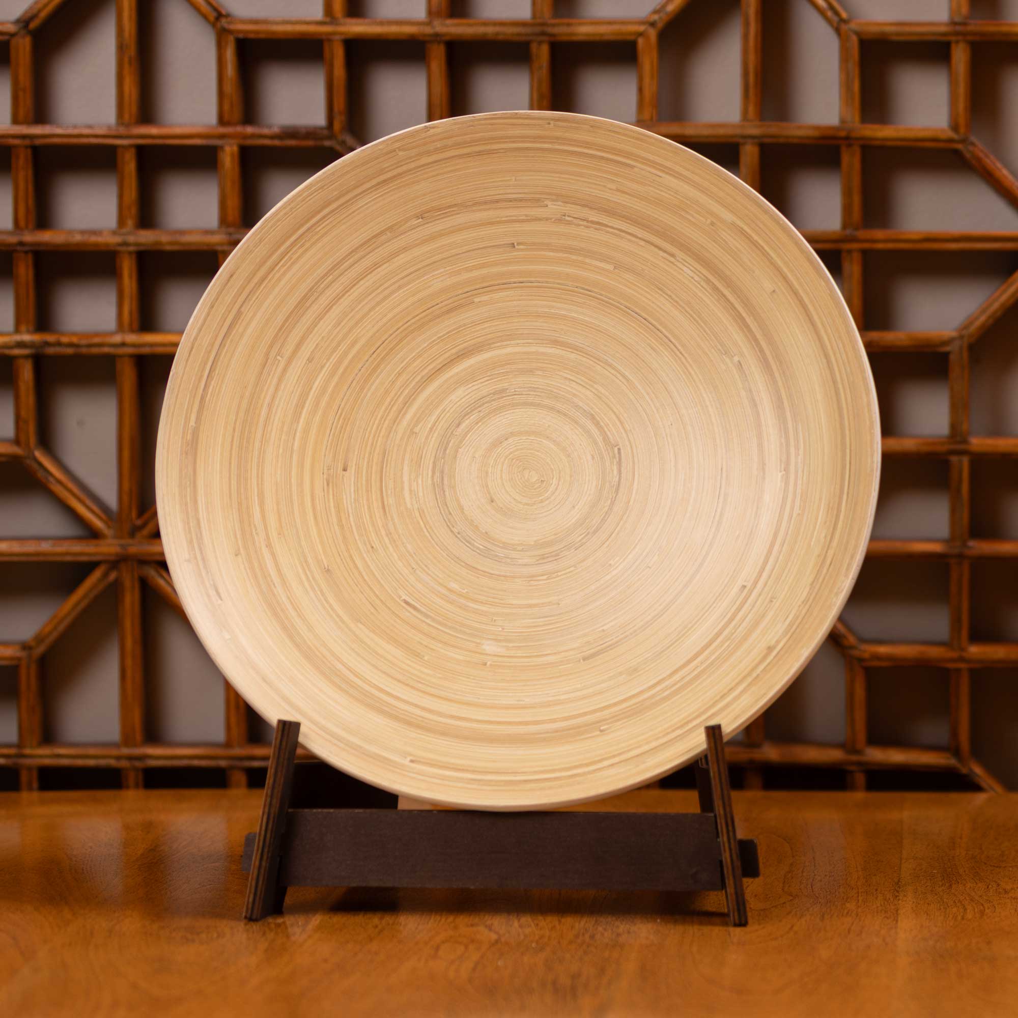 Lexa Bamboo Footed Plate, 12 Inch - Image 17