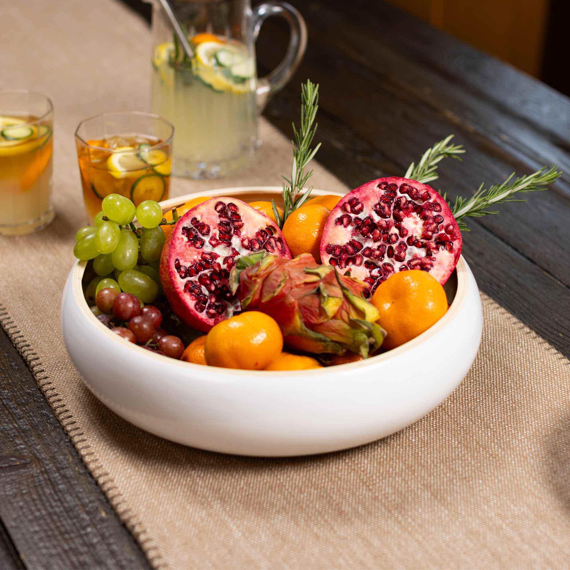 Lexa Bamboo Fruit Bowl, 12 Inch - Image 28