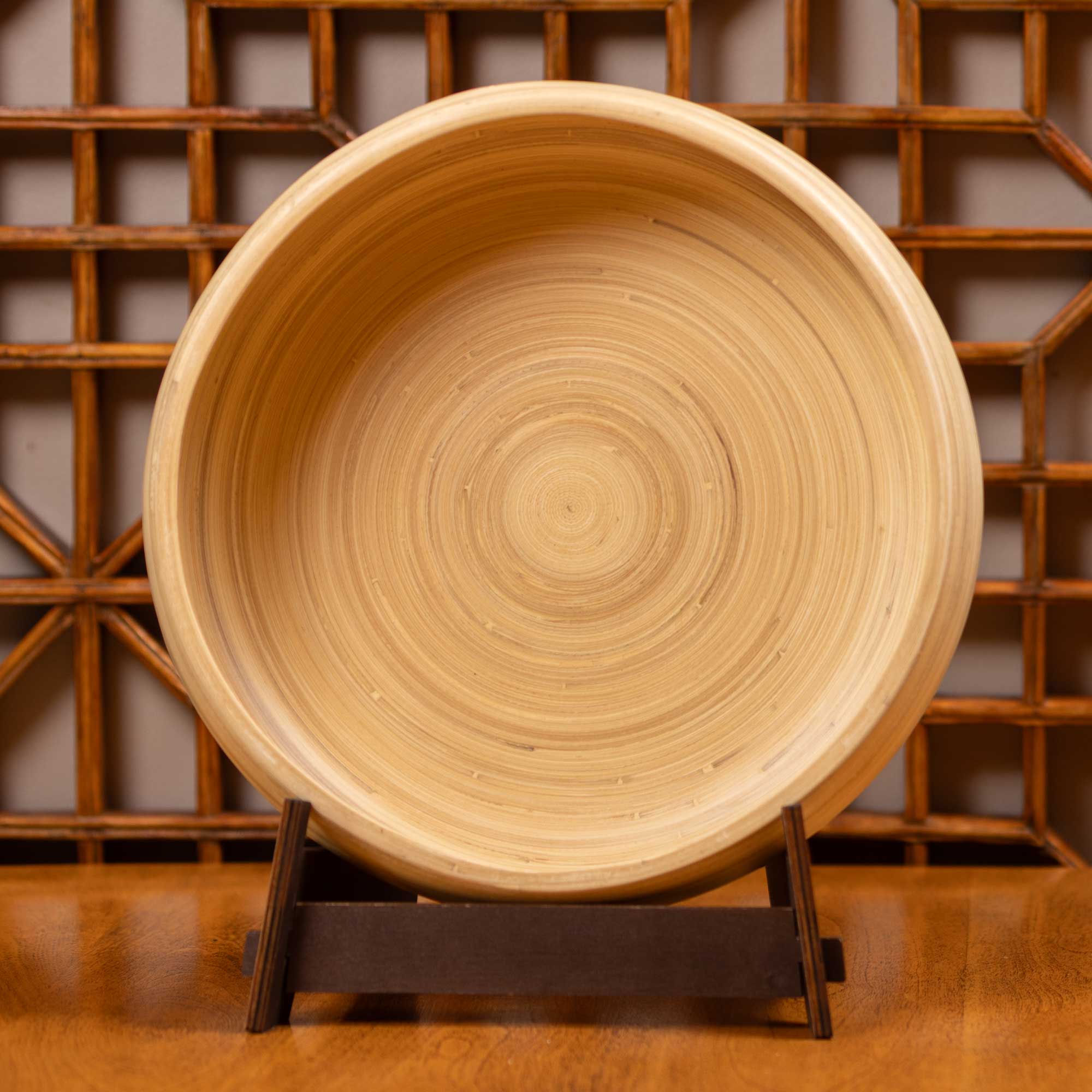 Lexa Bamboo Fruit Bowl, 12 Inch - Image 6
