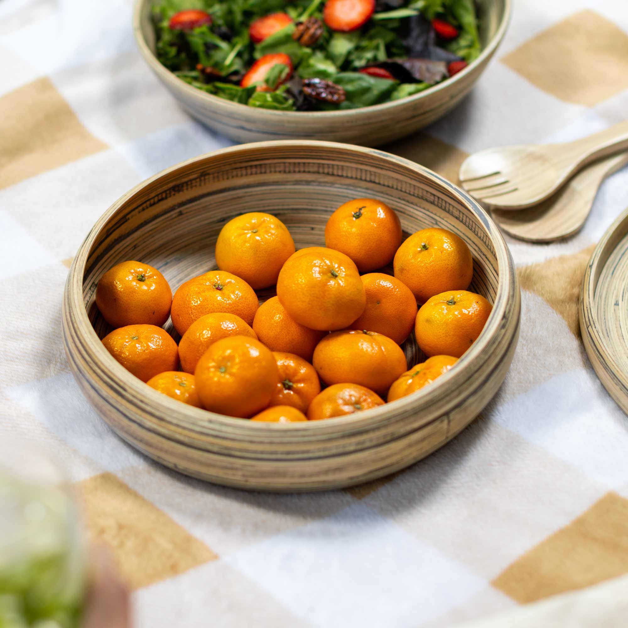 Lexa Bamboo Fruit Bowl, 12 Inch - Image 9