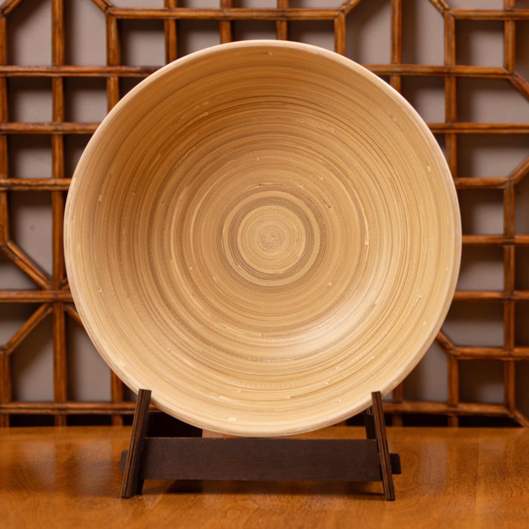 Lexa Bamboo Salad Bowl Set, 12 Inch - Image 11