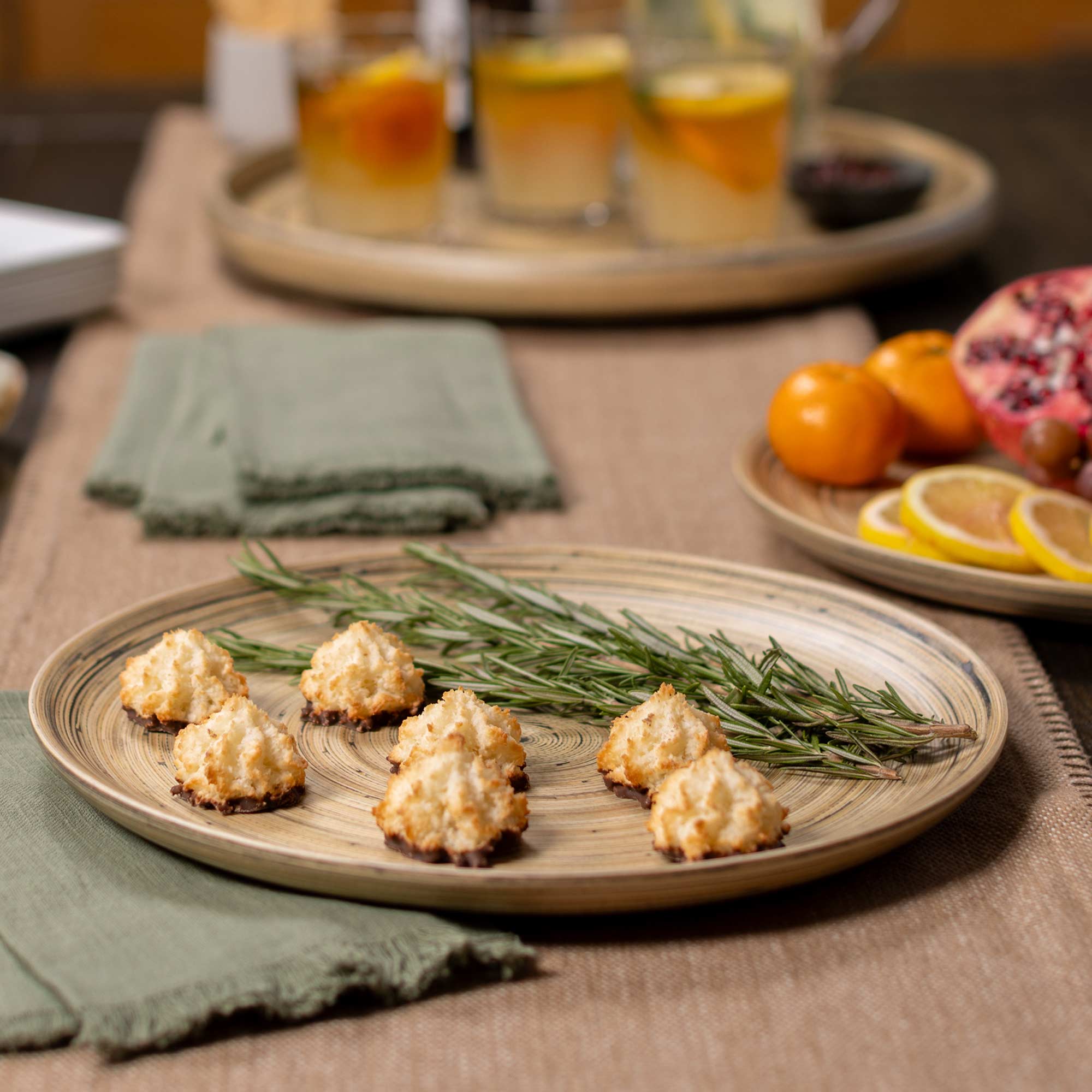Lexa Bamboo Serving Plate Set, 12 Inch - Image 16