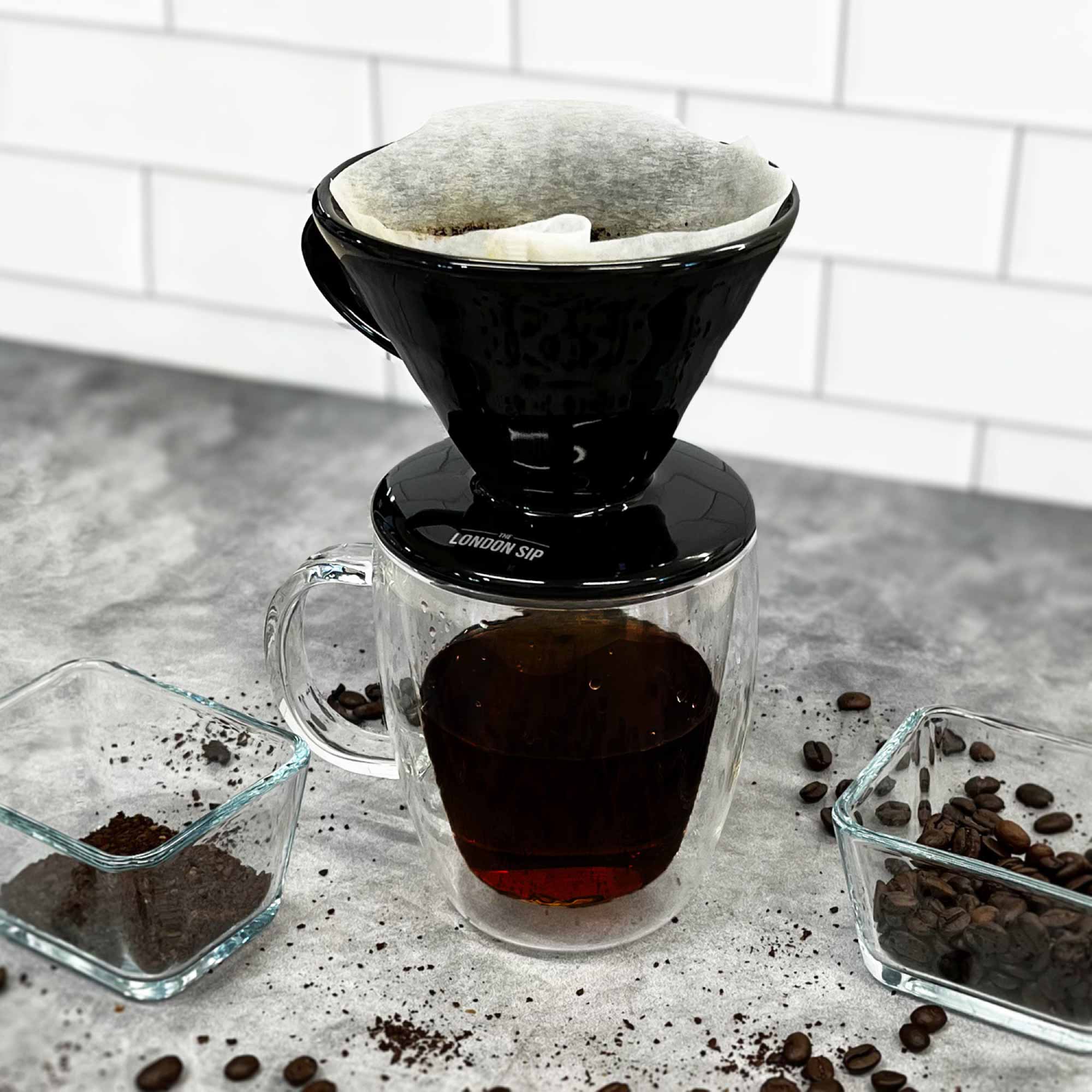 Ceramic Coffee Dripper, Black - Image 7