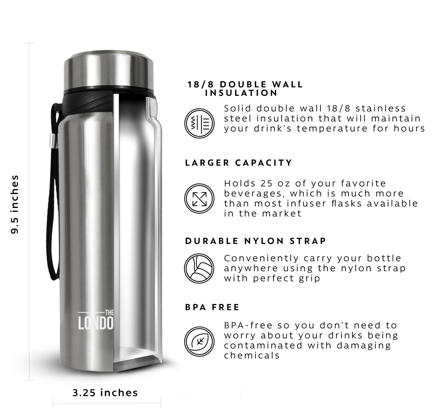 Tea Infuser Bottle 2-Pack, 25 Ounce - Image 16