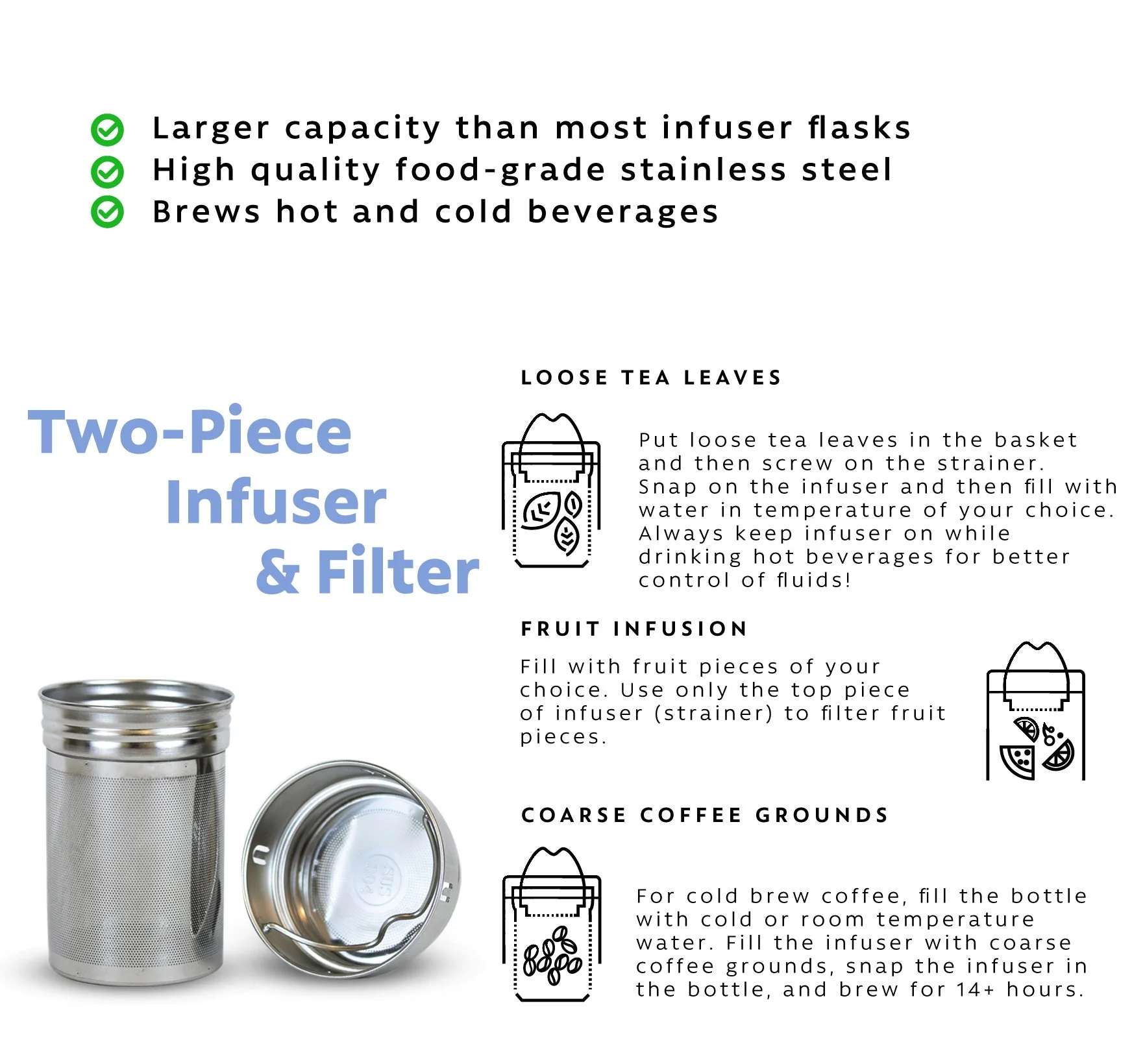 Tea Infuser Bottle 2-Pack, 25 Ounce - Image 17