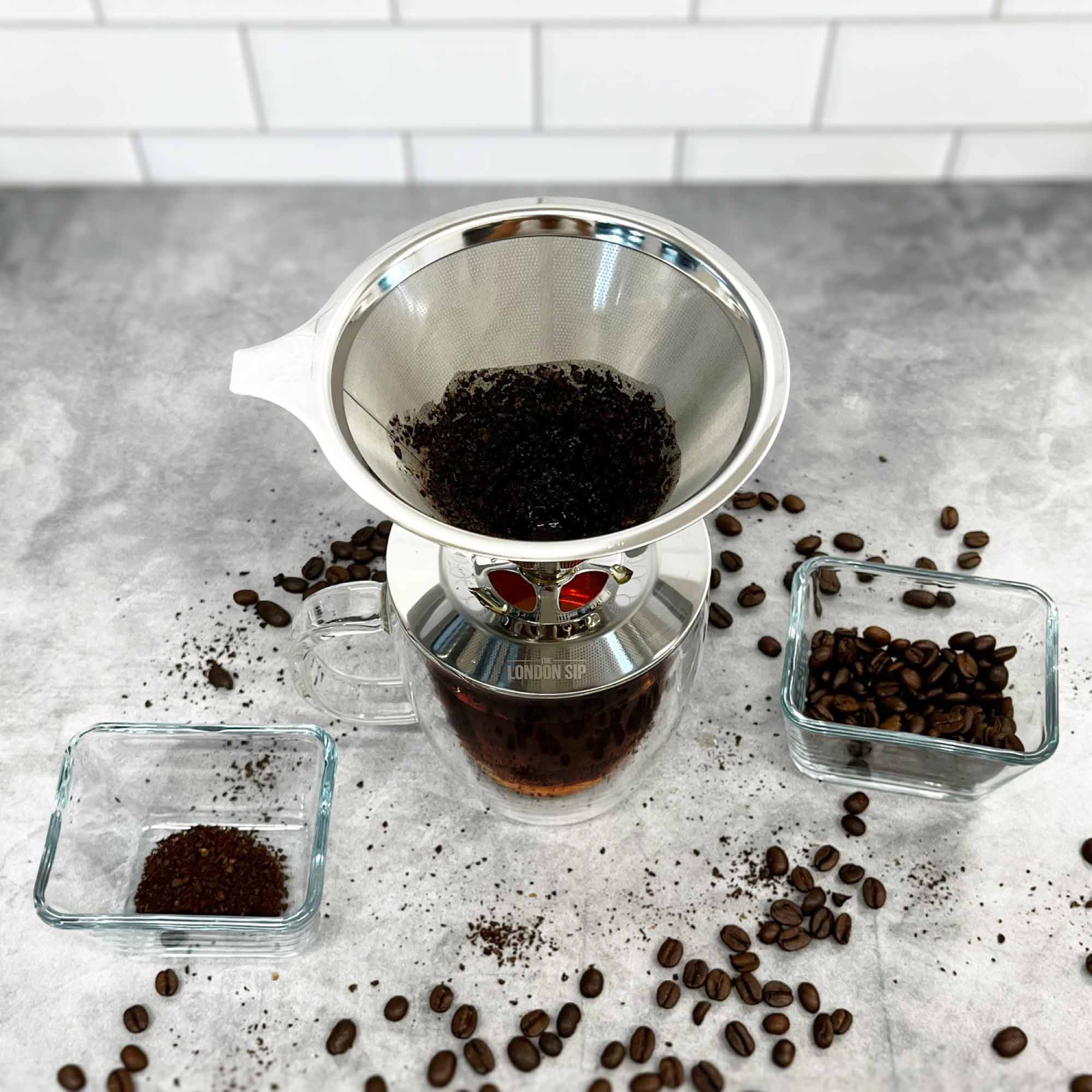 Stainless Steel Reusable Filter & Coffee Dripper, 1-4 Cup - Image 5