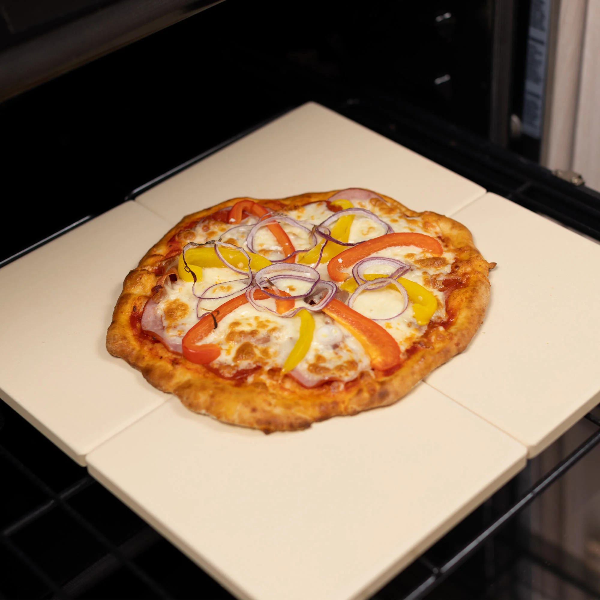 Cordierite Square Pizza Stone 4 Piece Set, 7.5x7.5-Inch, Beige - Image 4