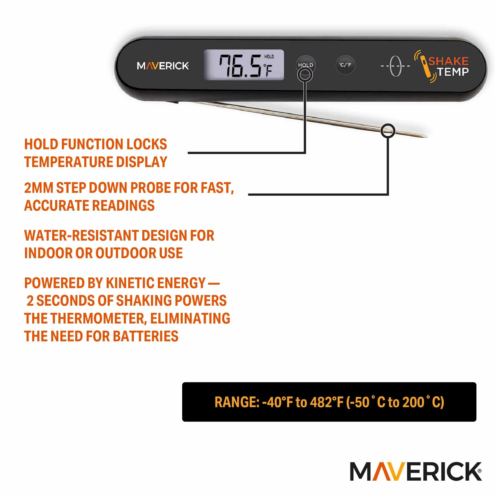 Shake Temp Instant Read Thermometer - Image 2