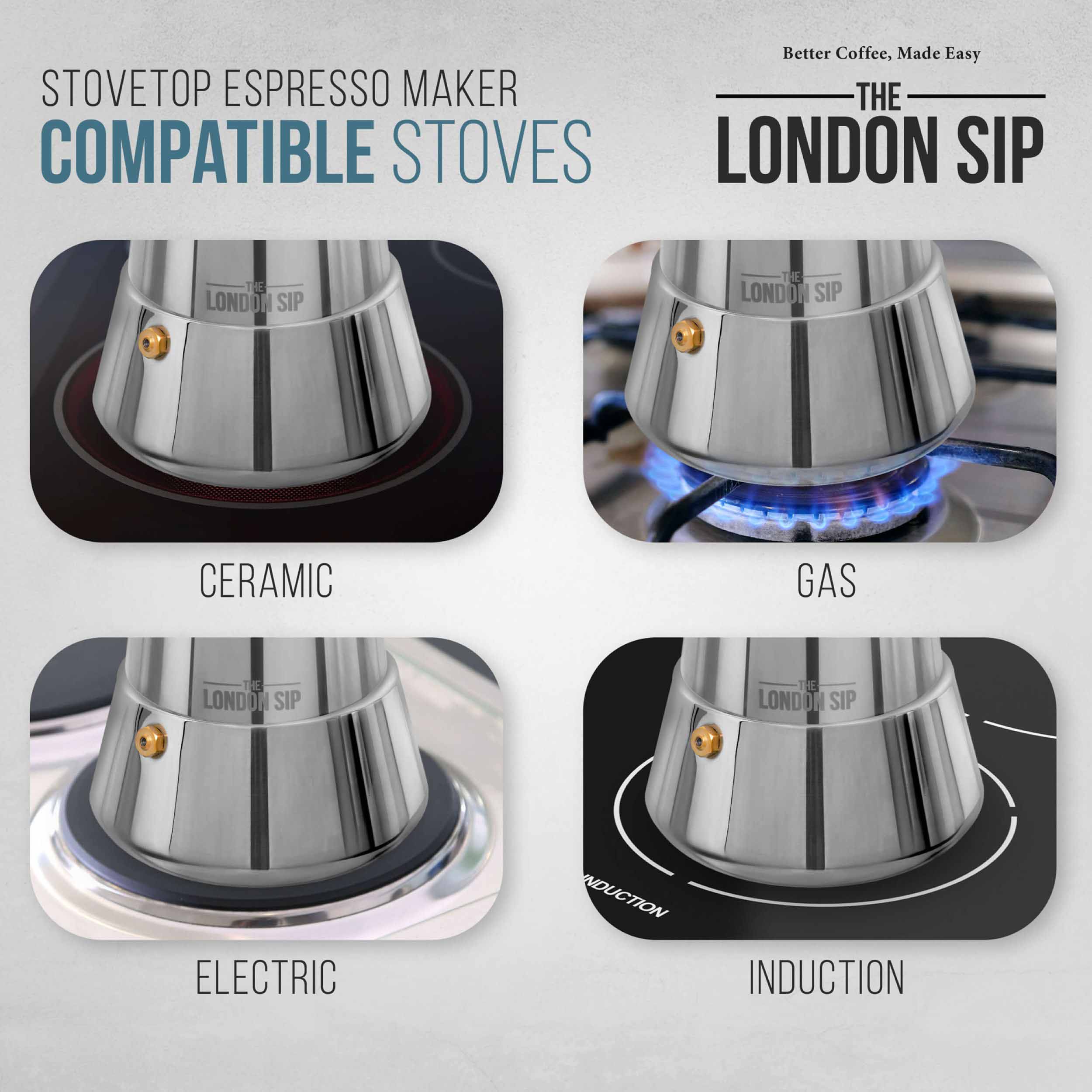 Stainless Steel Stovetop Espresso Coffee Maker - Image 15