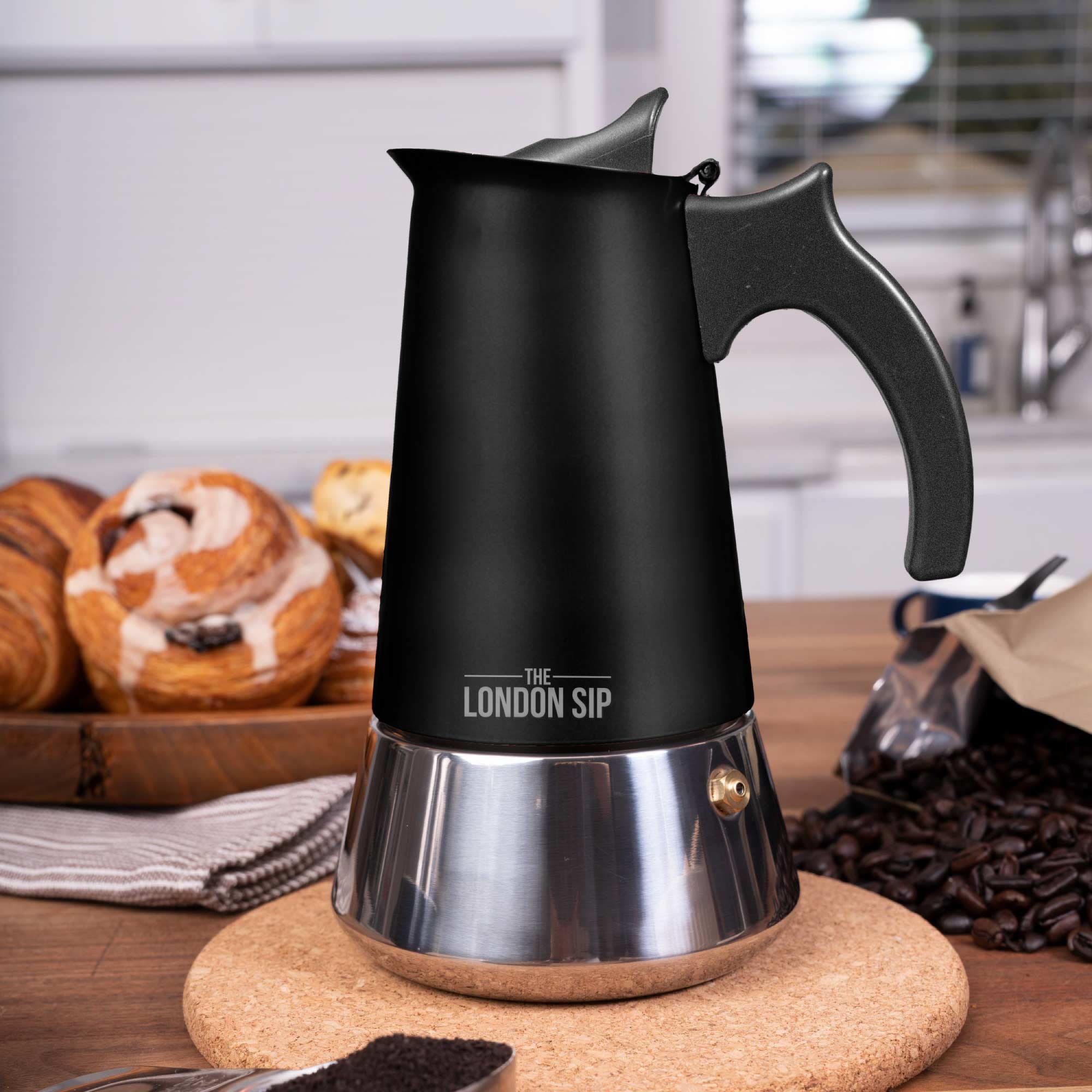 Stainless Steel Stovetop Espresso Coffee Maker - Image 4