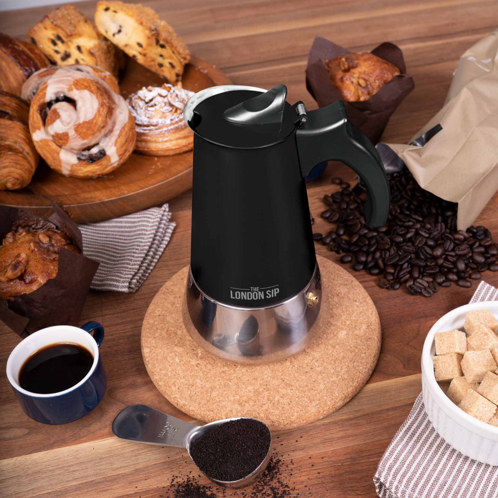 Stainless Steel Stovetop Espresso Coffee Maker - Image 6