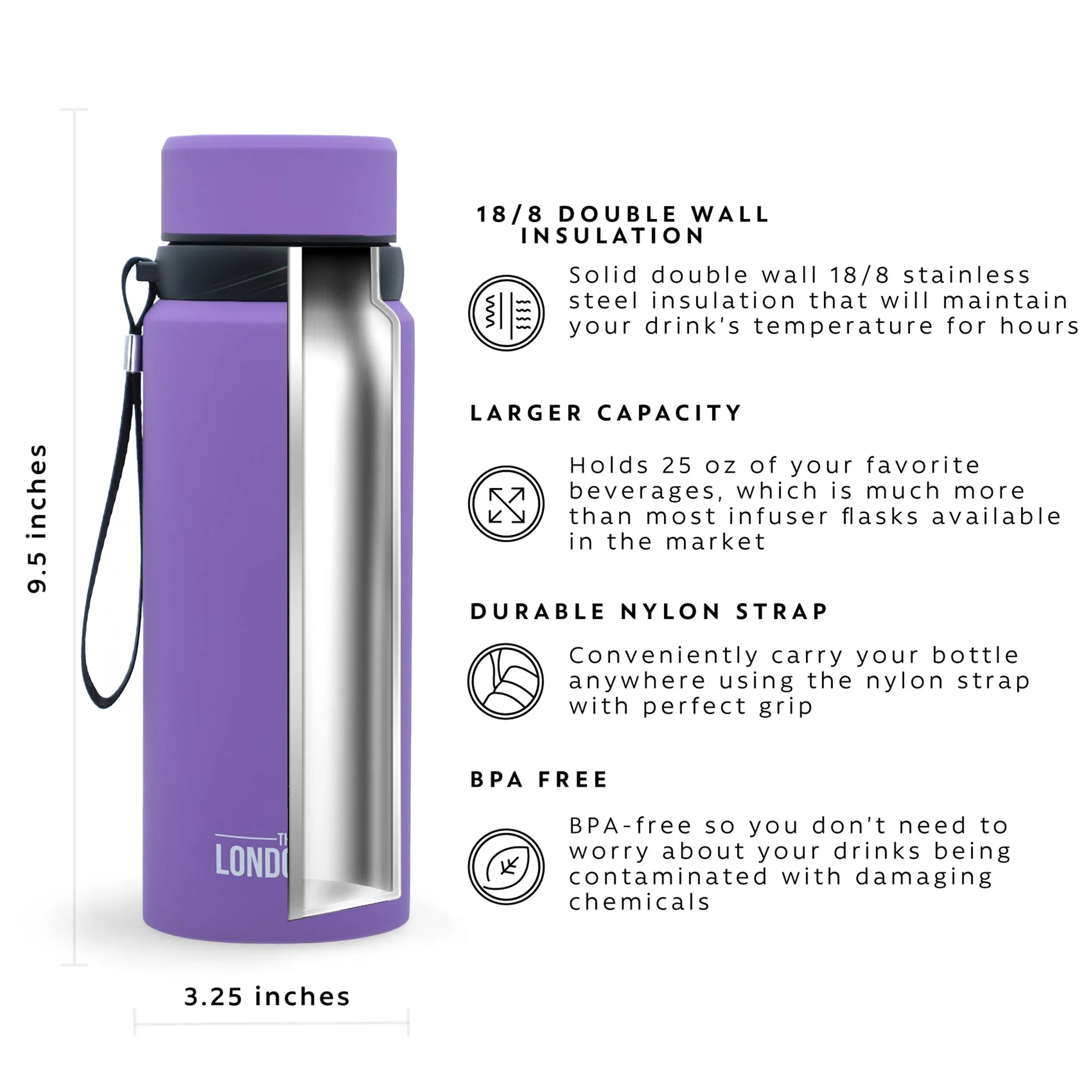 Tea Infuser Bottle - 25 Ounce - Image 8